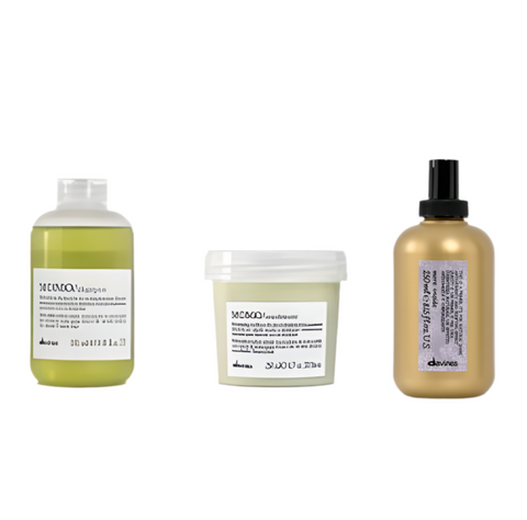 Davines MOMO Shampoo + Conditioner + More inside pre-style primer