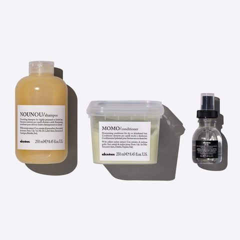 Davines NOUNOU-MOMO OI - Kit la luce dei capelli sani  - sh+cond+oil