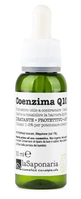 LaSaponaria - Coenzima Q10 - Siero viso idratante, protettivo e anti-age 30ml