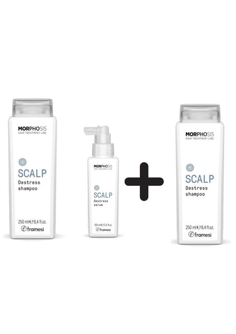 Framesi Morphosis Scalp Destress kit cute sensibile- Shampoo e serum + shampoo OMAGGIO