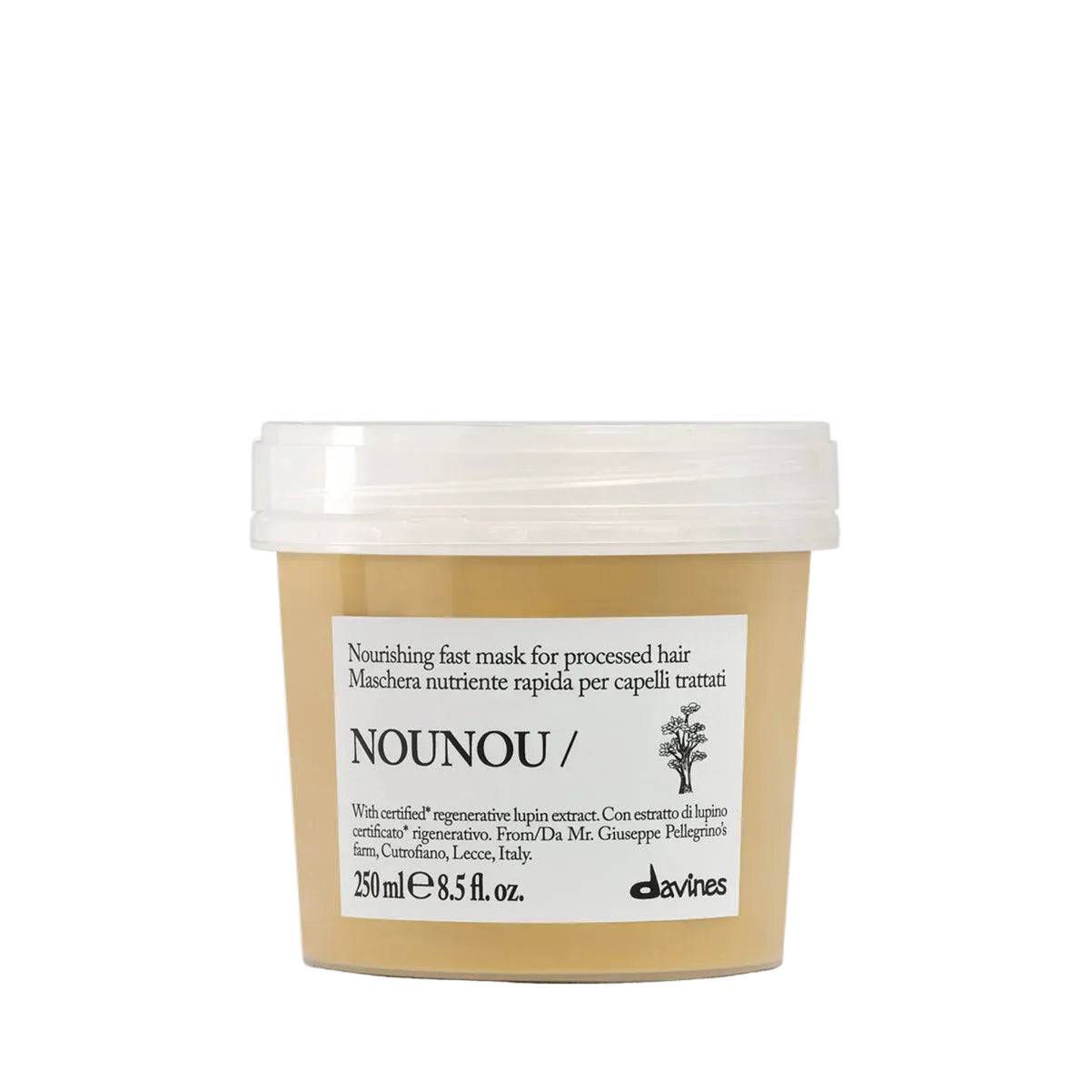 Davines NEW NOUNOU Mask - Maschera nutriente ad azione rapida per capelli trattati