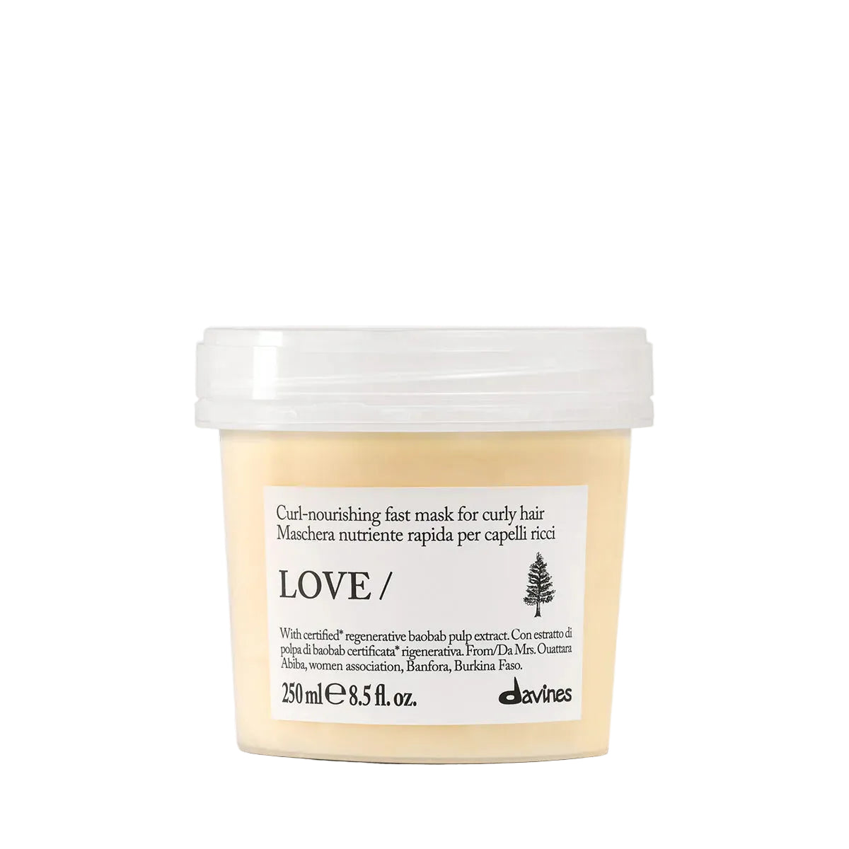 Davines NEW LOVE CURL Mask - Maschera rapida nutriente per capelli ricci