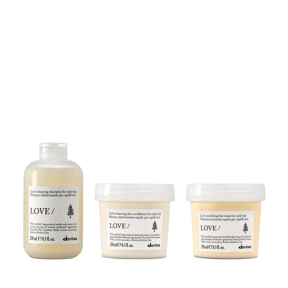 Davines NEW ROUTINE LOVE - Szampon 250ml + Odżywka 250ml + Maska 250ml