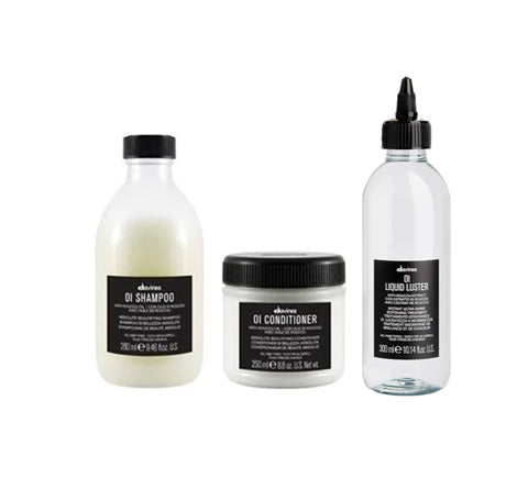 Davines OI Kit LAMINATION - shampoo + conditioner + liquid luster