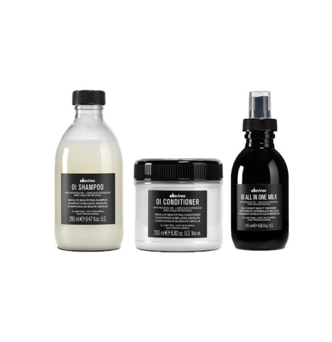 Davines OI complete kit - shampoo 280ml + conditioner 250ml + Milk 135ml