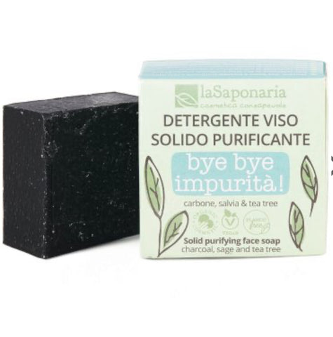 LaSaponaria - Bye Bye Impurities! - Solid Purifying Facial Cleanser 70g