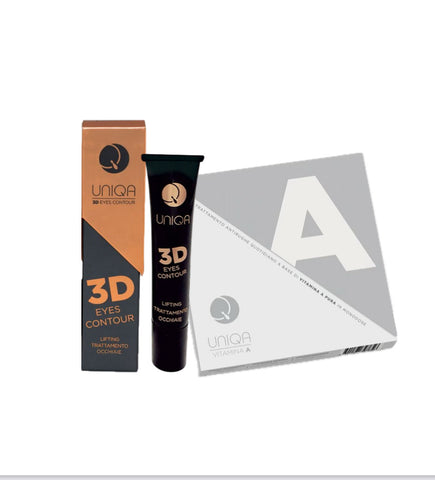 UNIQA KIT LIFTING - vitamine A + contour des yeux 3D traitement cernes