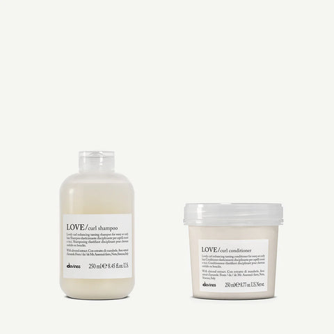 Davines LOVE CURL Valorizza Ricci - Kit base shampoo 250ml + conditioner 250ml