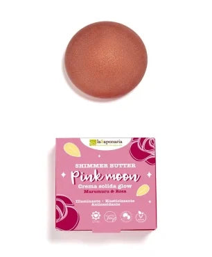 LaSaponaria PINK MOON rozświetlający krem ​​w stałej konsystencji