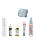 LaSaponaria Routine Kit Bestseller Mus jagodowy+kwas hialuronowy+witamina C+przeciwstarzeniowy krem ​​do twarzy+kontur oczu+opaska na oczy