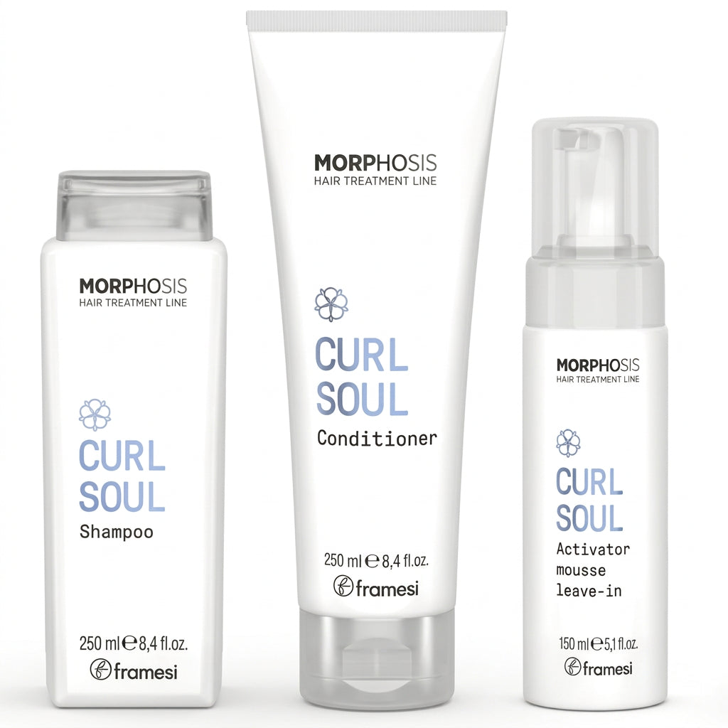 Framesi Morphosis CURL SOUL Zestaw Ricci Volume - szampon + odżywka + pianka aktywująca