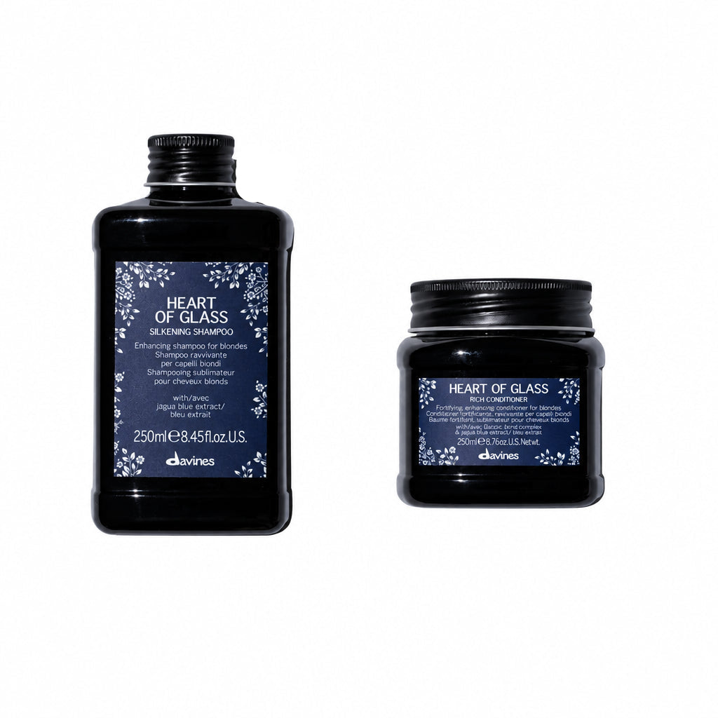 Davines HEART OF GLASS Kit capelli biondi - Shampoo + Conditioner - Edbellessere S.r.l.