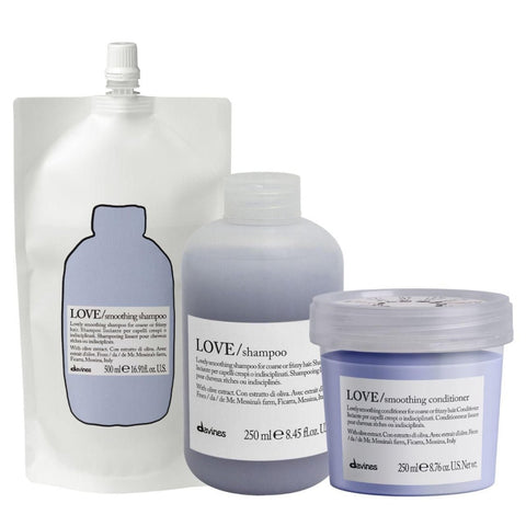 Davines LOVE Shampoo refill 500ml + shampoo 250ml + conditioner 250ml - Edbellessere S.r.l.