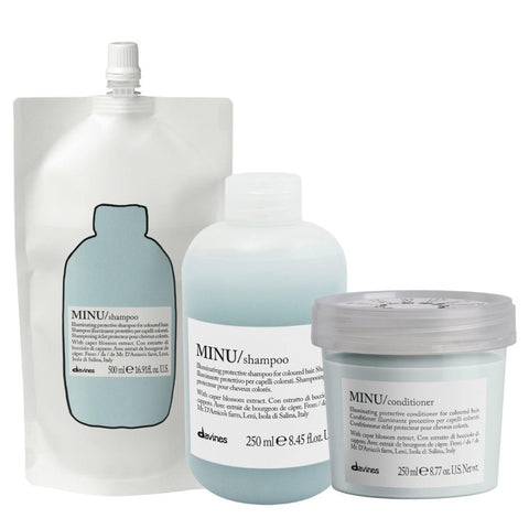 Davines MINU Shampoo Refill 500ml + shampoo + conditioner - Edbellessere S.r.l.