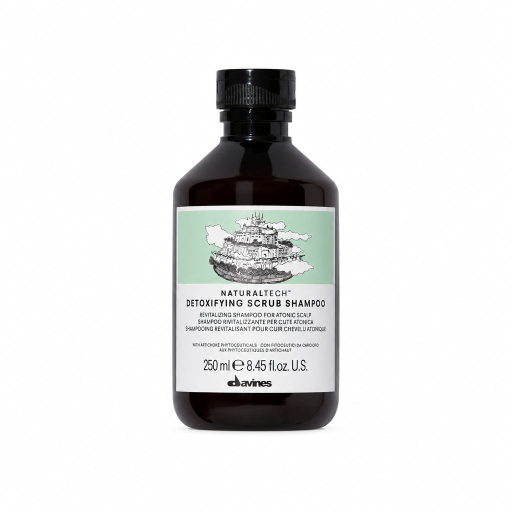 Davines Naturaltech DETOXIFYING Scrub Shampoo Davines - con particelle di scrub - Edbellessere S.r.l.