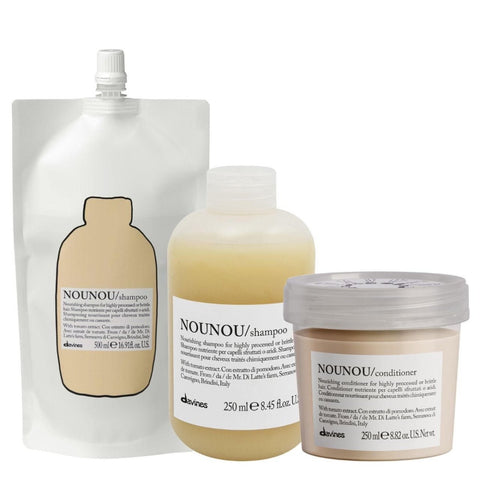Davines NOUNOU Shampoo Refill 500ml + shampoo + conditioner - Edbellessere S.r.l.