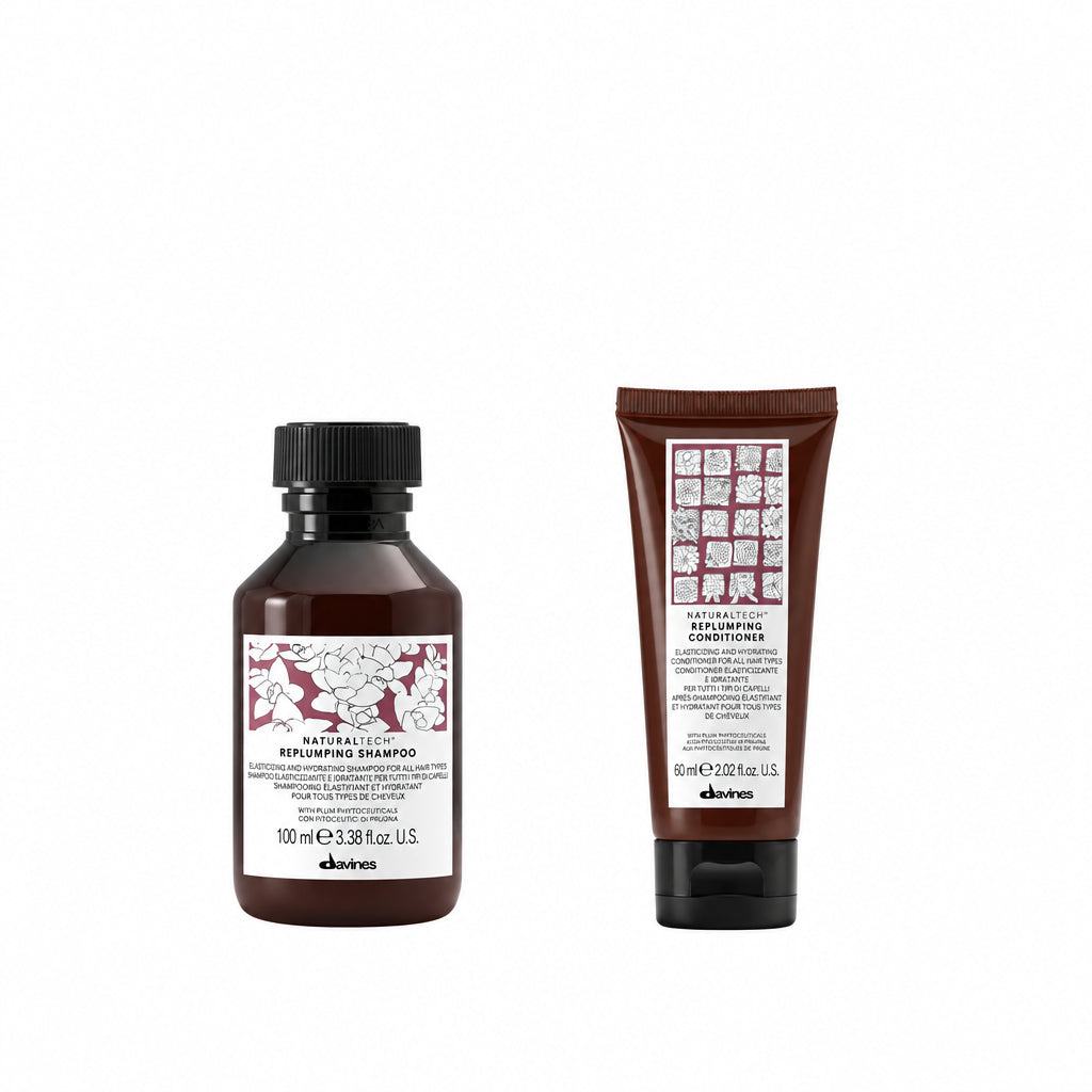 Davines REPLUMPING Travel Kit - shampoo 100ml + conditioner 60ml - Edbellessere S.r.l.
