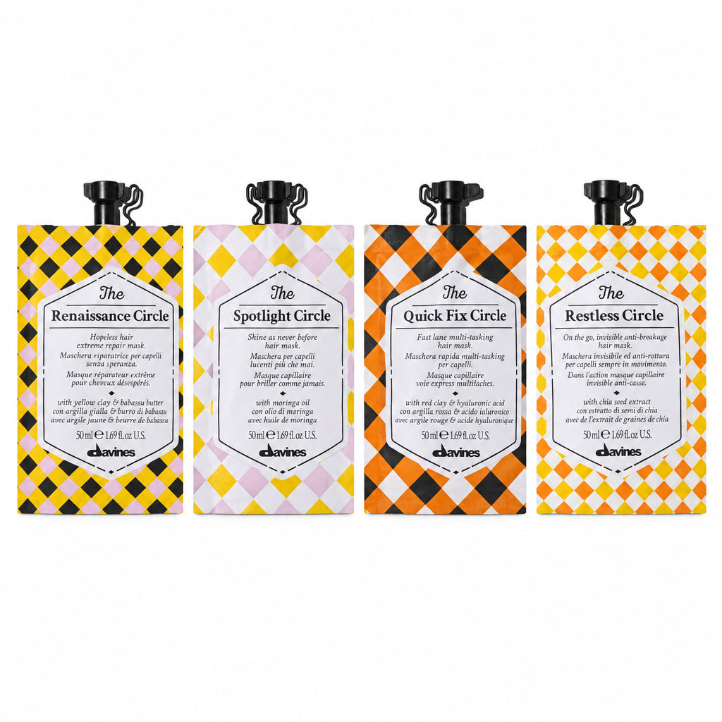 Davines THE CIRCLE Kit renaissance +spotlight + quick fix + restless - Edbellessere S.r.l.
