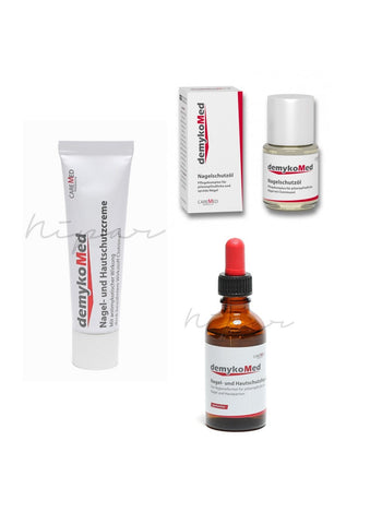 DEMYKOMED FOOT KIT - Alcoholic lotion + nail softening oil + intradigital protective cream