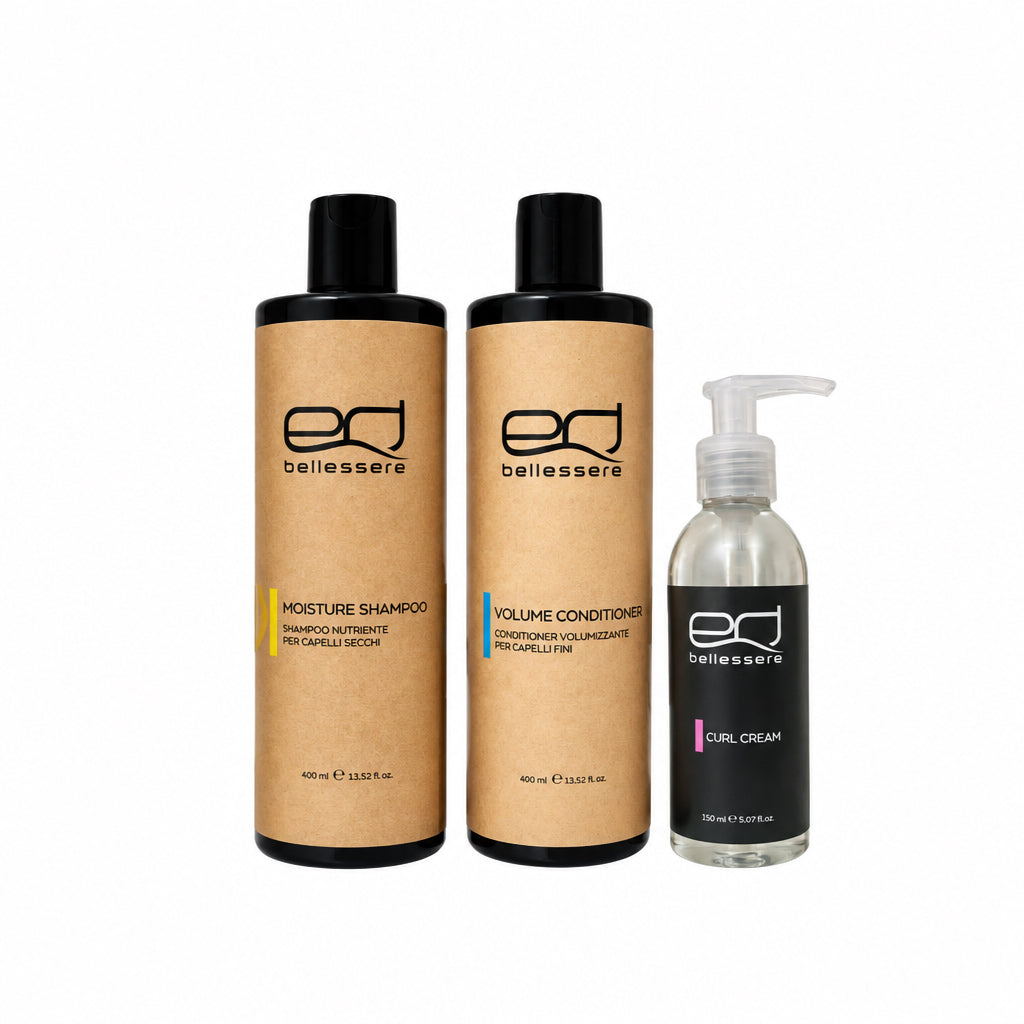 Edbellessere CURL KIT - shampoo + conditioner volume + curl cream - Edbellessere S.r.l.
