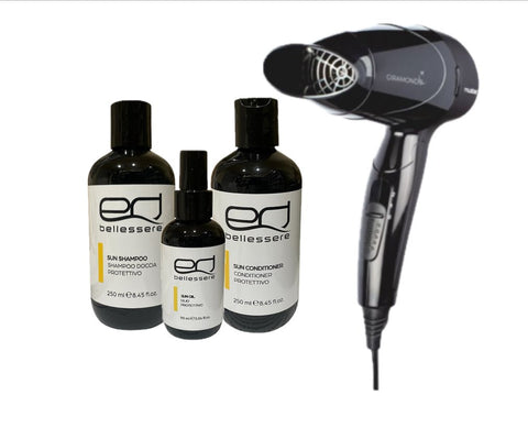 EdBellessere KIT SUN - shampoo + conditioner + oil + Phon in omaggio - Edbellessere S.r.l.