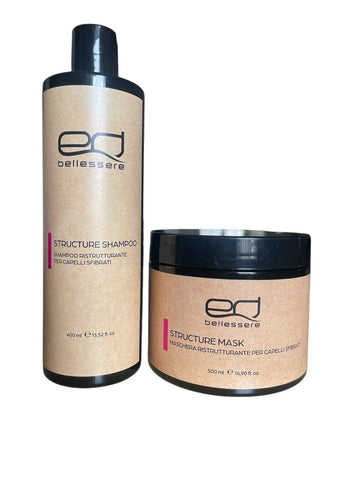 Edbellessere STRUCTURE KIT - shampoo+ mask ristrutturante con cheratina - Edbellessere S.r.l.