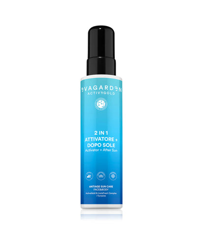 Evagarden ACTIVEGOLD Trattamento Solare Antiage 2in1 Attivatore + Dopo Sole - Edbellessere S.r.l.