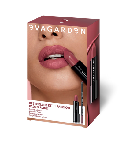 Evagarden BESTSELLER KIT LIPASSION Faded Rose Rossetto Classy 617+matita 768 - Edbellessere S.r.l.