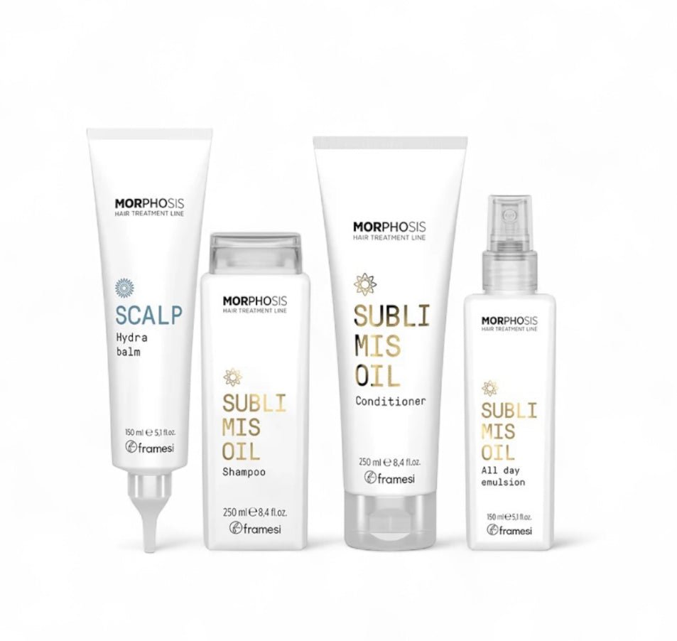 Framesi KIT Routine EXTRA IDRATANTE per capelli secchi - Hidra Balm + Sublimis shampoo + conditioner + all - day - Edbellessere S.r.l.