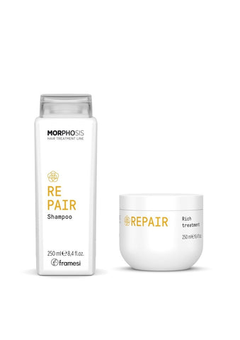 Framesi Morphosis kit TREATMENT REPAIR - shampoo + Rich Treatment - Edbellessere S.r.l.