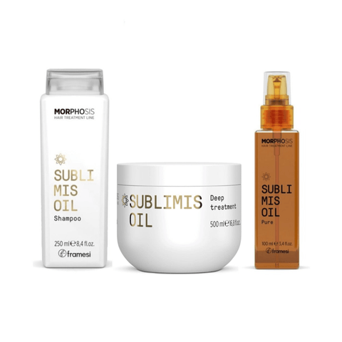Framesi Morphosis SUBLIMIS OIL kit IDRATANTE - Shampoo + treatment + pure oil - Edbellessere S.r.l.