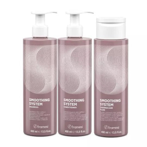 Framesi SMOOTHING SYSTEM Kit 400ml - Shampoo + Conditioner + Thermocare fluid - Edbellessere S.r.l.