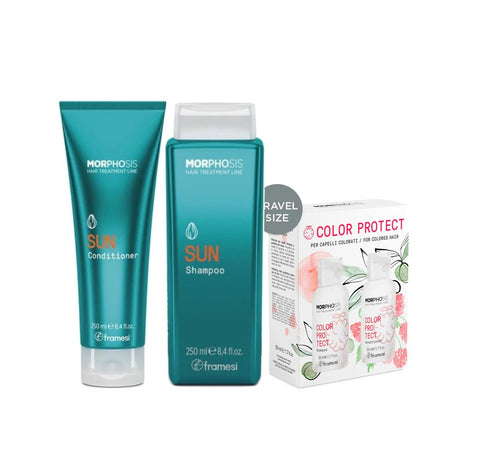 Framesi SUN KIT - Shampoo Morphosis Sun + Conditioner + travel size COLOR PROTECT OMAGGIO - Edbellessere S.r.l.