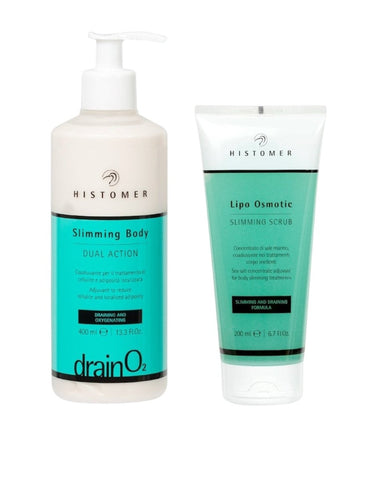 Histomer Kit DRAINO2 - Drenante Riducente Anticellulite slimming body + lipo osmotic scrub - Edbellessere S.r.l.
