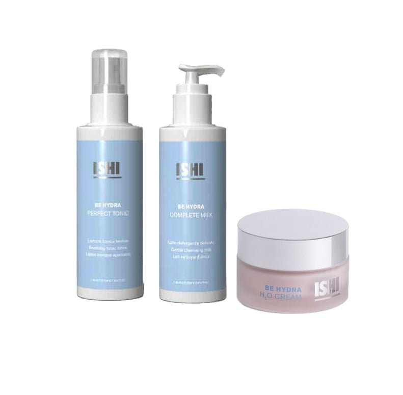 ISHI KIT BE HYDRA idratante - H2O CREAM 50ml + MILK 200ml + TONIC 200ml - Edbellessere S.r.l.