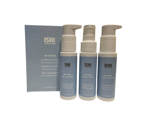 ISHI TRAVEL KIT BE HYDRA complete milk + perfect tonic + gel cleanser - Edbellessere S.r.l.