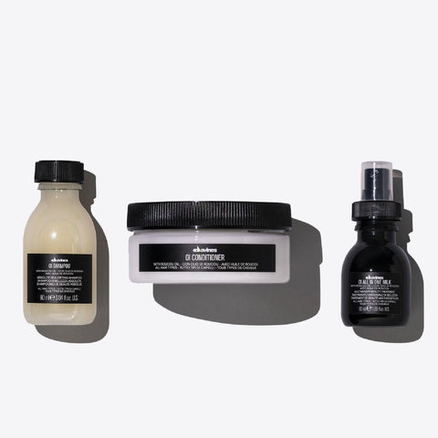 Davines OI Kit travel - shampoo 90ml + conditioner 75ml + milk 50ml