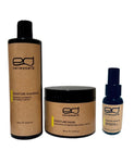 EdBellessere - Moisture Kit - Shampoo + Conditioner + olio per capelli crespi e ricci