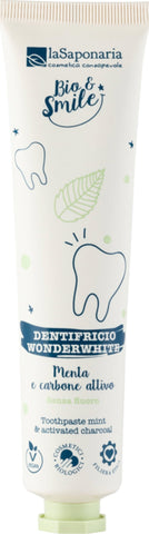 laSaponaria - Dentifricio sbiancante WonderWhite Menta e Carbone