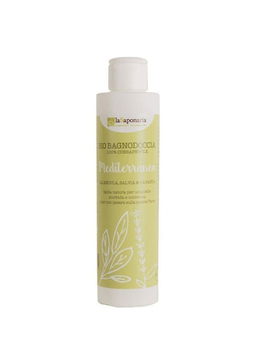 laSaponaria - Bio gel de ducha Mediterráneo con caléndula, salvia y lavanda