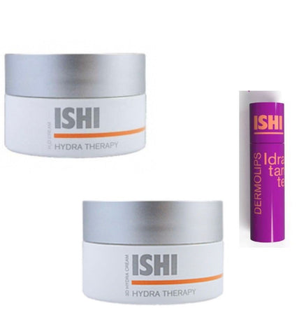Ishi NIGHT&DAY KIT IDRATANTE VISO - 3D cream + H2O cream + Dermolips