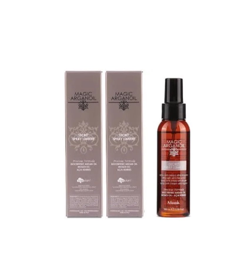 Nook - Magic Argan Oil Secret Spray Lumière Anti - Frizz 2+1 IN OMAGGIO - Edbellessere S.r.l.