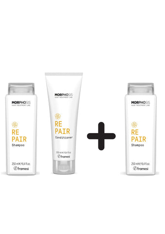 Framesi Morphosis Repair hydration kit - Shampoo and Conditioner + Repair shampoo
