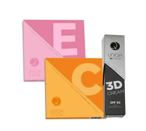 UNIQA 3D PERFECT KIT - 3D cream + Vitam E + Vitam C - Edbellessere S.r.l.
