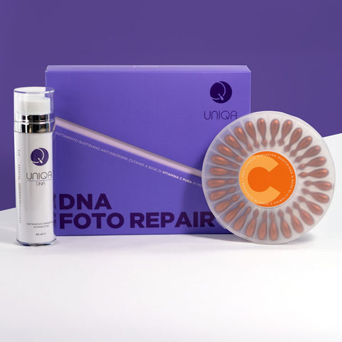 UNIQA kit DNA FOTO REPAIR - Vitamina C + DNA in flacone da 50ml - Edbellessere S.r.l.
