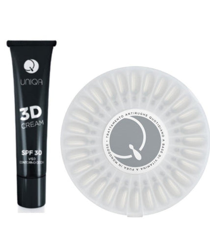 UNIQA KIT Beauty Routine completa - 3D Cream + Vitamina A