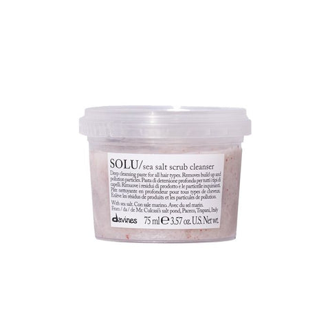 Davines SOLU Sea Salt Scrub Cleanser - exfoliante para el cabello con sal marina