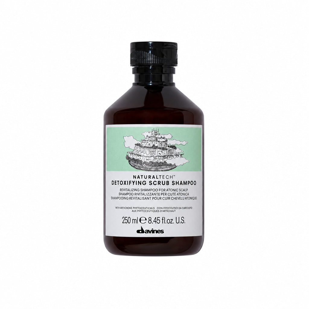 Davines Naturaltech DETOXIFYING Scrub Shampoo - con particelle di scrub - Edbellessere S.r.l.