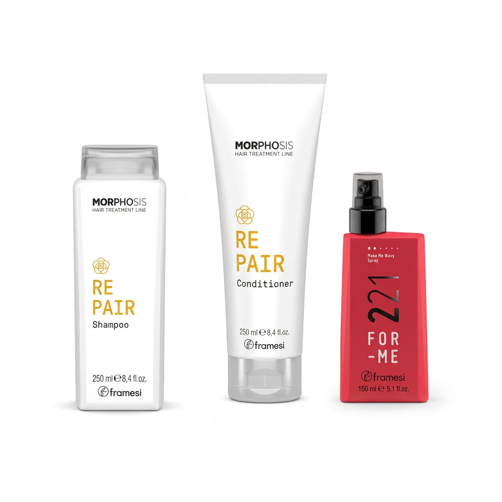 Framesi Morphosis REPAIR PRE - PIASTRA Kit - shampoo + conditioner + FOR - ME 221 - Edbellessere S.r.l.