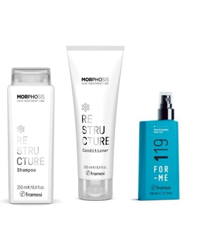 Framesi Morphosis RESTRUCTURE Kit LAMINAZIONE - shampoo + conditioner + for - me 119 - Edbellessere S.r.l.